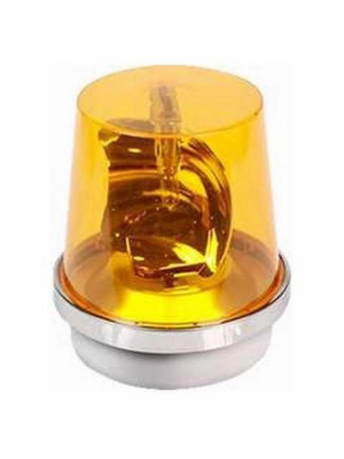 Product image for Edwards Signaling 52A-N5-40WH 120 VAC 0.35 Amp 75 RPM Amber Cast Base Rotating Halogen Beacon