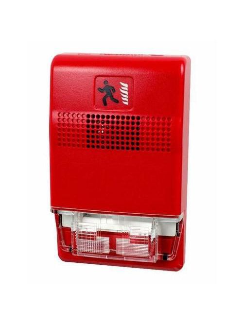 Product image for Edwards Signaling EG1R-HDVM 24 VDC 0.281 Amp 98.6 dB Red Horn and Strobe