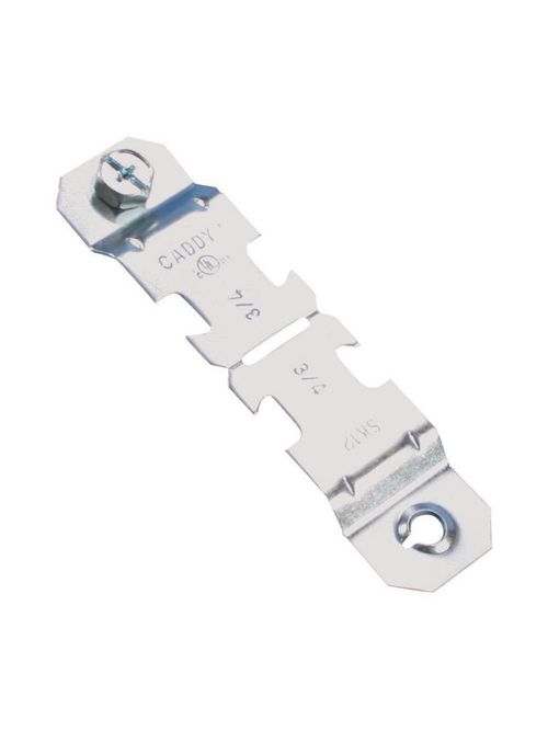 Product image for Caddy SK85I SK Single Piece Strut Clamp for Conduit, Steel, EG, 1/2" EMT, 1/2" Rigid/Pipe