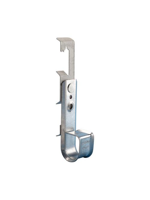 Product image for Caddy CAT124Z34 Cablecat 3/4" J-hook with rod/wire clip 1/8"-3/8" flange, 1/4" rod