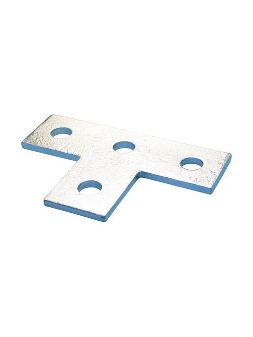 Product image for Caddy F250000EG Four Hole Flat Tee Plate, Steel, EG, 5.375" x 3.5"