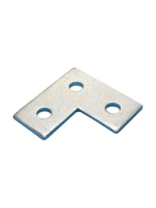 Product image for Caddy F360000EG Three Hole Flat Corner Bracket, Steel, EG, 3.5" x 3.5"