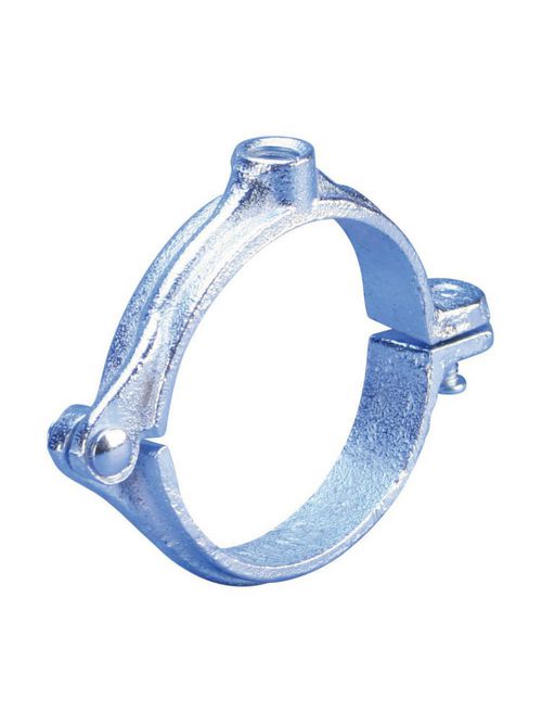 Product image for Caddy 4550125PL 455 Malleable Split Ring Hanger, Plain, 1-1/4" Pipe, 1.66" OD, 3/8" Rod