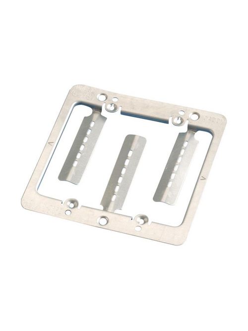 Product image for Caddy MPLS2 Low Voltage Mounting Plate with Screws, 2 Gang
