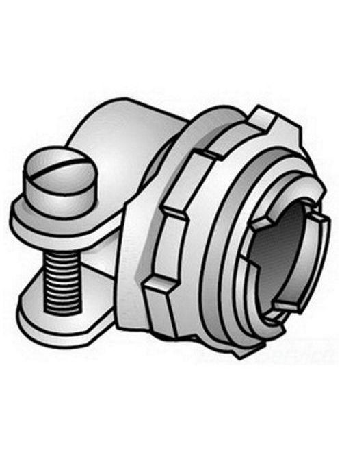 Product image for O-Z/Gedney C-5 3/8 Inch Straight Squeeze Connector