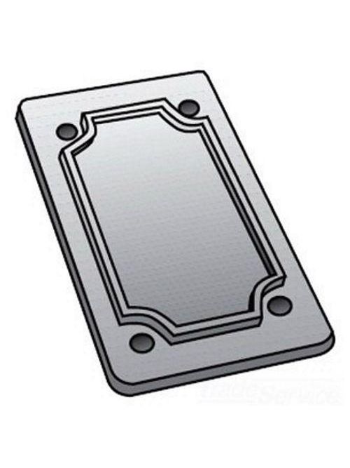 Product image for O-Z/Gedney FS1BC 1-Gang Blank Cast Device Box Cover