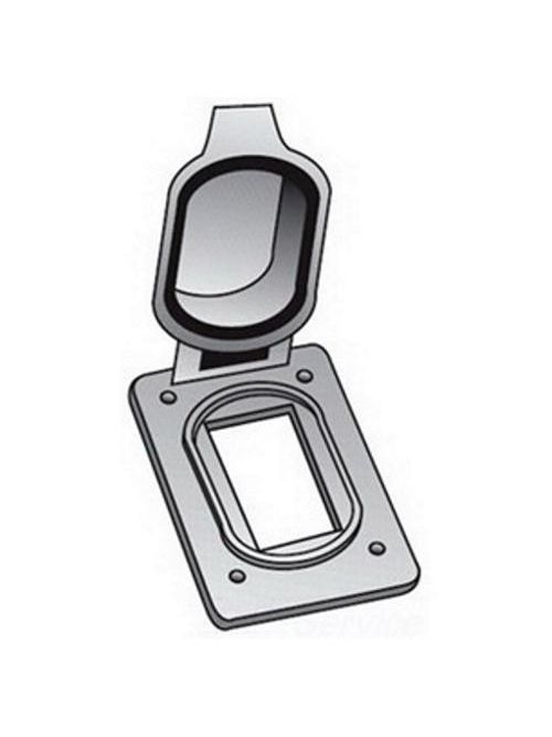 O-Z/Gedney FS-1-GFCA 1-Gang Aluminum Gfi Device Cover