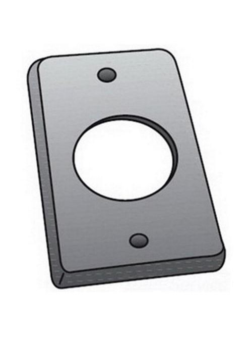 Product image for O-Z/Gedney FS-1-LRCS 1-Gang Steel Medium Round Receptacle Cover