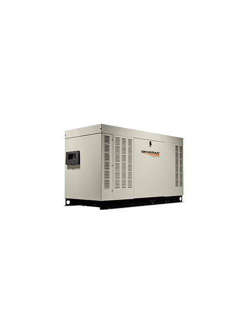 Product image for GENERAC RG04854ANAX 48KW 5.4L ENGINE 120/240V 1PH NATURAL GAS ALUMINUM ENCLOSURE NO CATALYST OPTION