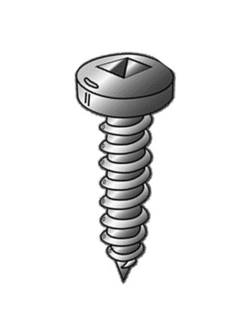 Product image for Cully 11424 14 x 1-1/2" Sheet Metal Screws, Pan Head, Square Drive, Zinc