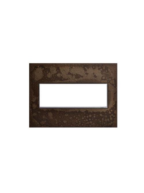 Product image for Pass & Seymour AWM3GHFDS1 3 Gang adorne Wall Plate - Hand Forged Dark Smoke