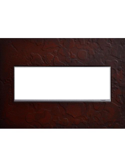 Product image for Pass & Seymour AWM3G-HFMH1 3 Gang adorne Wall Plate - Hand Forged Mahogany