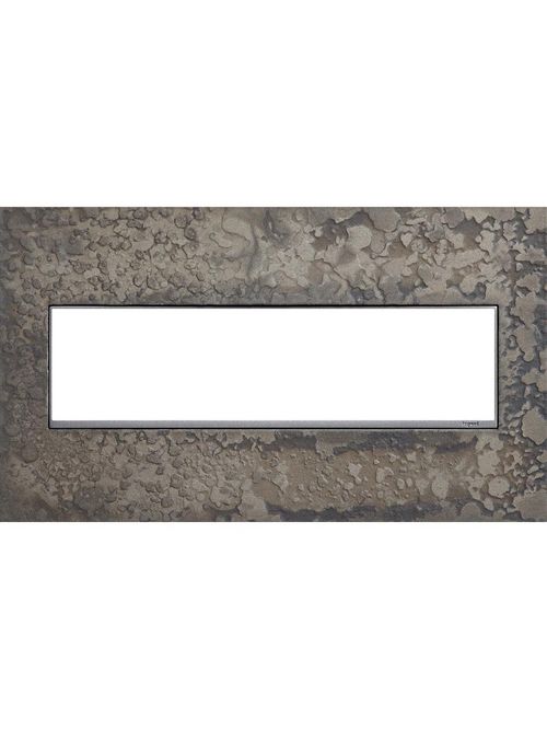 Product image for Pass & Seymour AWM4G-HFBS1 4 Gang adorne Wall Plate - Hand Forged Burnished Steel