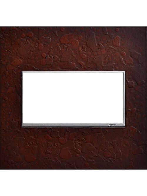 Product image for Pass & Seymour AWM2G-HFMH1 2 Gang adorne Wall Plate - Hand Forged Mahogany