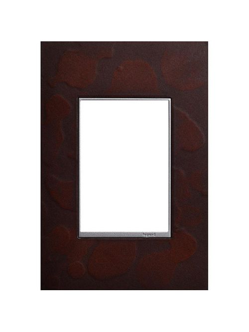 Product image for Pass & Seymour AWM1G2-HFMH4 1 Gang 2 Module adorne Wall Plate - Hand Forged Mahogany