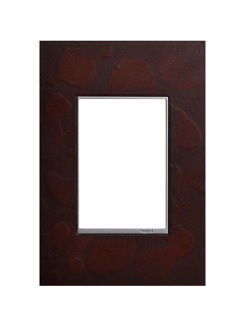 Product image for Pass & Seymour AWM1G3-HFMH1 1 Gang 3 Module adorne Wall Plate - Hand Forged Mahogany