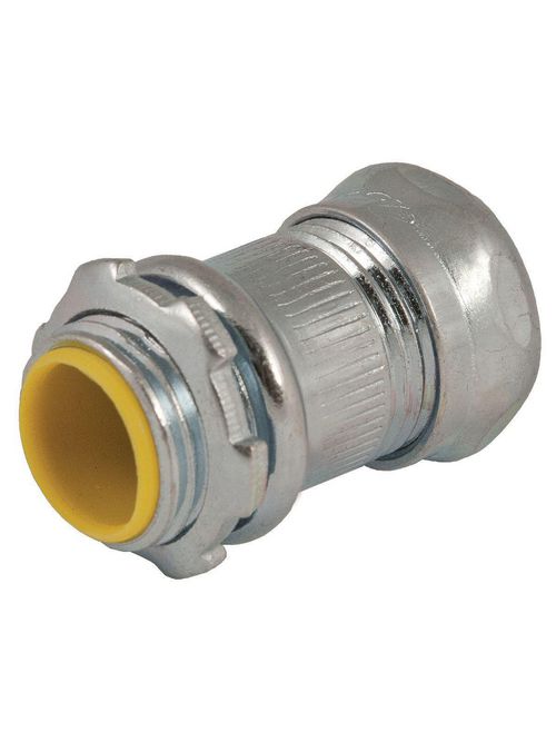 Product image for Raco 2916US 1-1/2" EMT Compression Connector, Insulated, Steel (USA)