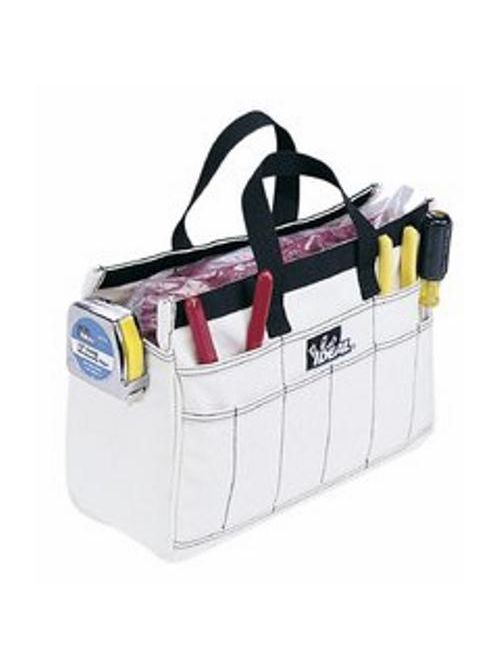 Product image for Ideal Industries 35-533 17 x 6-1/4 x 7-1/2 Inch Natural Canvas Compact Tool Bag