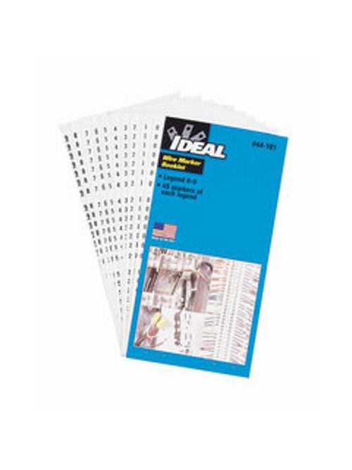 Ideal Industries 44-102 1/4 x 1-1/2 Inch Plastic Impregnated Cloth A to Z 0 to 15 + -/Legend Wire Marker Booklet Ideal Industries 44-102 1/4 x 1-1/2 Inch Plastic Impregnated Cloth A to Z 0 to 15 + -/Legend Wire Marker Booklet