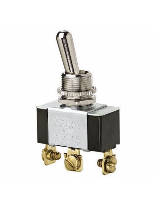 Product image for Ideal Industries 774100 3/4 Hp 10/20 Amp 125/227 VAC SPDT On-On Spade Terminal Standard Toggle Switch
