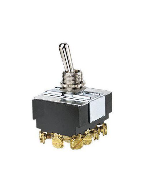Product image for Ideal Industries 774110 3/4 Hp 10/15 Amp 125/277 VAC 4PDT On-Off-On Screw Terminal Standard Toggle Switch