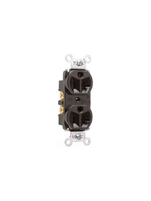 Product image for Pass & Seymour 5362-OR Hard Use Spec Grade Duplex Receptacle, Back & Side Wire, 20A 125V - Orange