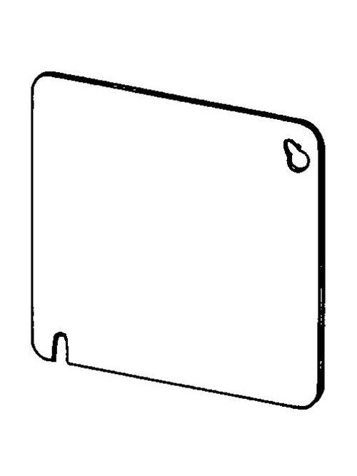 Product image for Appleton 8465 4" Square Surface Cover, Flat, Blank, Steel