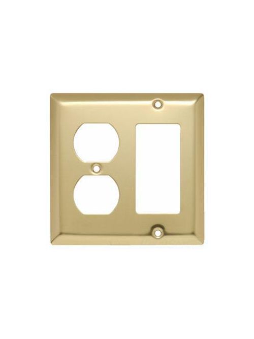 Product image for P&S SB826-PB 2G 2 DPLX POL BRS PLT