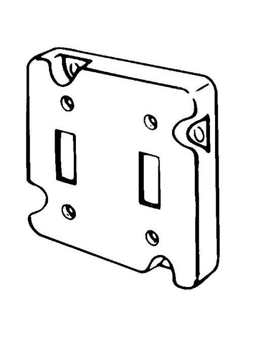 Product image for EGS 8490 4-11/16 IN SQ CVR 2 TOGGLE