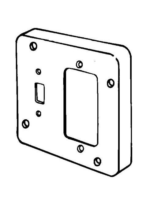 Product image for EGS 8484A 4-11/16 SQ CVR 1 GFCI/TOG