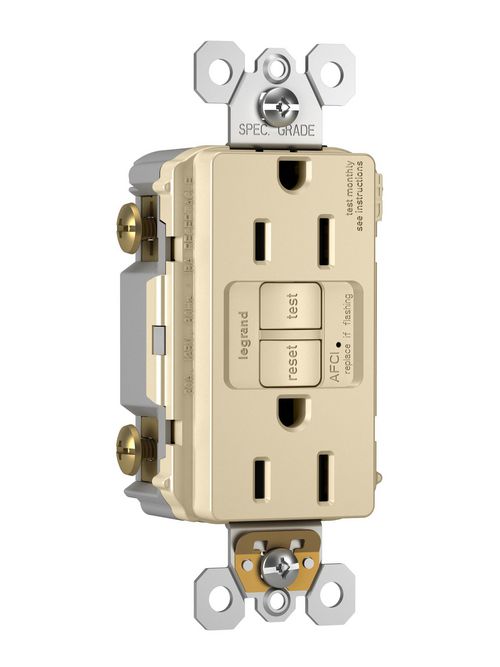 Pass And Seymour Af152tri 15a 125v Tamper Resistant Arc Fault Circuit Interrupter Ivory 8048