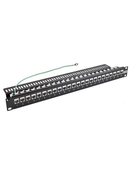 Product image for HUBW PSJ24BK P-PANEL, JACK,24P,SHIELDED,UNLD,BK