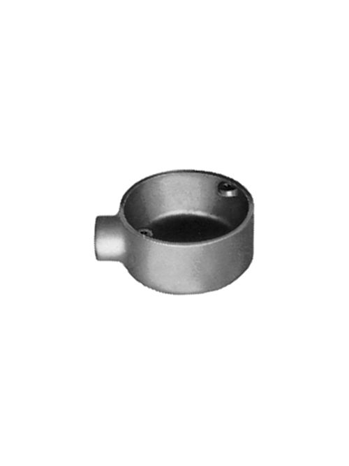 Product image for Appleton SHE-50 4" Round Conduit Outlet Box, 1/2" Hub, Malleable Iron