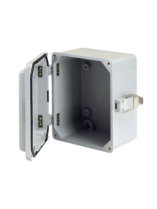 Hoffman A645JFGR 6 x 4 x 5 Inch Fiberglass NEMA 4X Junction Box Hoffman A645JFGR 6 x 4 x 5 Inch Fiberglass NEMA 4X Junction Box