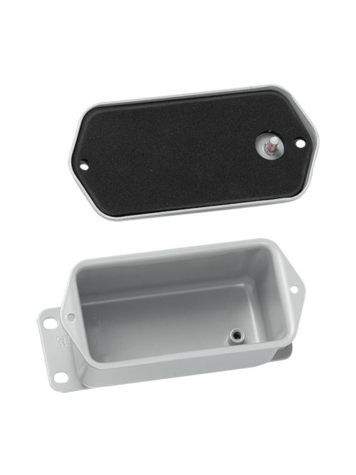 Hoffman A402DSC 4 x 2 x 2 Inch 16 Gauge Steel NEMA 4 Contoured Junction Box Screw Cover Hoffman A402DSC 4 x 2 x 2 Inch 16 Gauge Steel NEMA 4 Contoured Junction Box Screw Cover