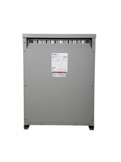 Product image for Cutler-Hammer V48G22T09 General-Purpose Transformer, Dry Type Distribution, DT-3, Three-phase, PV: 480V, Taps: 2 at -5% FCBN, SV: 240 delta/120 midtap, 150?C, 9 kVA, Al windings , Frame: 912B, uses WS38 ?DTD h