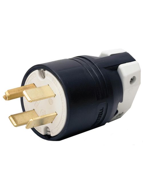 Hubbell Wiring Devices HBL9461C 60 Amp 125/250 Volt 3-Pole 4-Wire NEMA 14-60P Black Nylon Straight Blade Plug Hubbell Wiring Devices HBL9461C 60 Amp 125/250 Volt 3-Pole 4-Wire NEMA 14-60P Black Nylon Straight Blade Plug