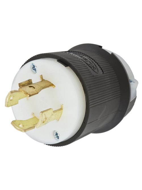 Hubbell Wiring Devices HBL2741 30 Amp 600 Volt 3-Pole 4-Wire NEMA L17-30P Black and White Locking Plug Hubbell Wiring Devices HBL2741 30 Amp 600 Volt 3-Pole 4-Wire NEMA L17-30P Black and White Locking Plug