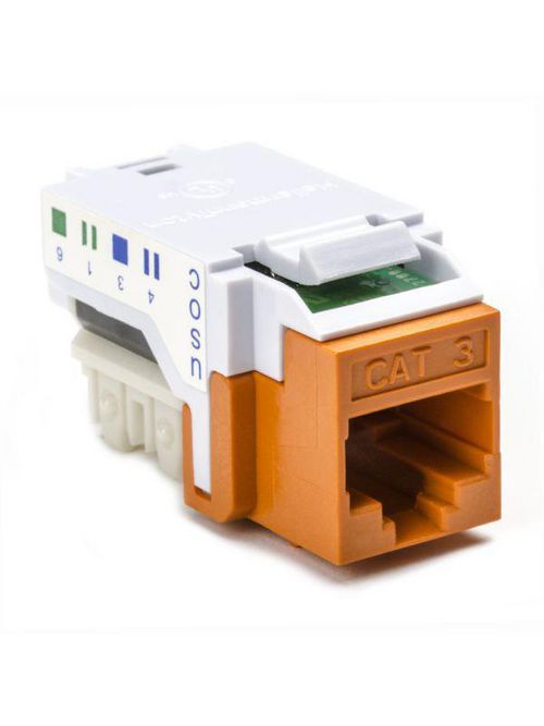 Product image for TYN RJ11FC3-ORN CAT3-6P6C RJ11 USOC