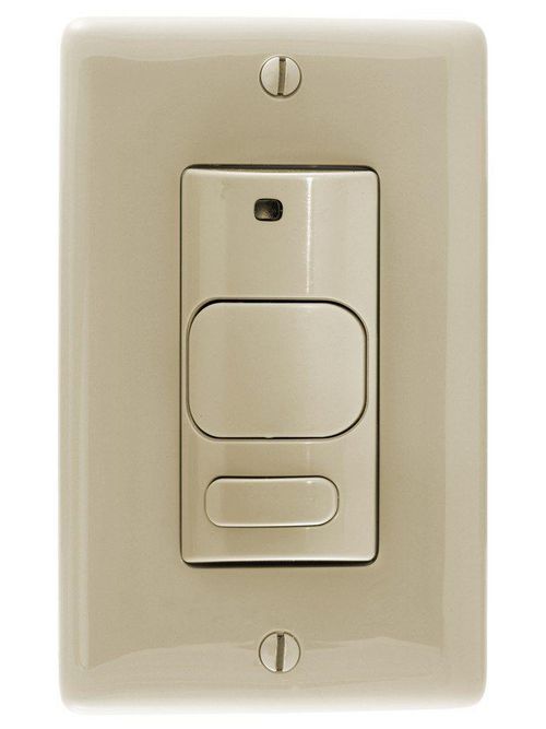 Product image for Hubbell AD1277I1 1800 W 120/277 VAC 1000 Square Foot Ivory Ultrasonic and Passive Infrared Sensor Wall Switch