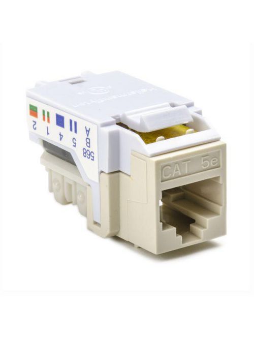 Product image for TYN RJ45FC5E-FW CAT 5e mod. keyston