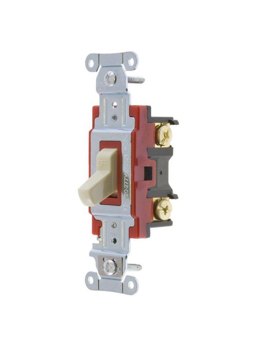 Hubbell Wiring Devices 1222I 20 Amp 120/277 VAC 2-Pole Ivory Toggle Switch Hubbell Wiring Devices 1222I 20 Amp 120/277 VAC 2-Pole Ivory Toggle Switch