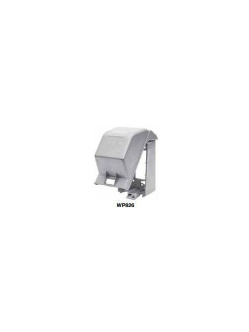 Product image for Hubbell WP826 1-Gang 6.13 x 3.38 x 3.5 Inch Cast Aluminum Vertical Mount GFCI Cover