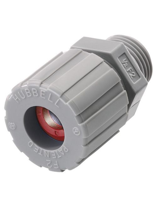 Hubbell Wiring Devices SHC1021CR 1/2 Inch Male Threaded 0.19 to 0.25 Inch Gray Nylon Straight Cord Connector Hubbell Wiring Devices SHC1021CR 1/2 Inch Male Threaded 0.19 to 0.25 Inch Gray Nylon Straight Cord Connector