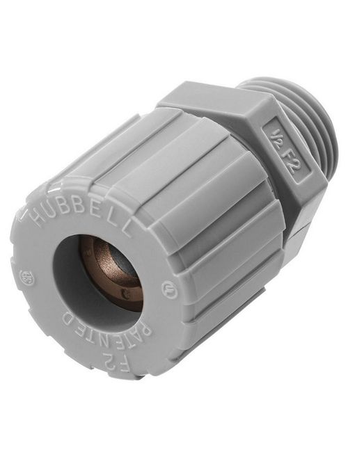 Hubbell Wiring Devices SHC1024CR 1/2 Inch Male Threaded 0.5 to 0.63 Inch Gray Nylon Straight Cord Connector Hubbell Wiring Devices SHC1024CR 1/2 Inch Male Threaded 0.5 to 0.63 Inch Gray Nylon Straight Cord Connector