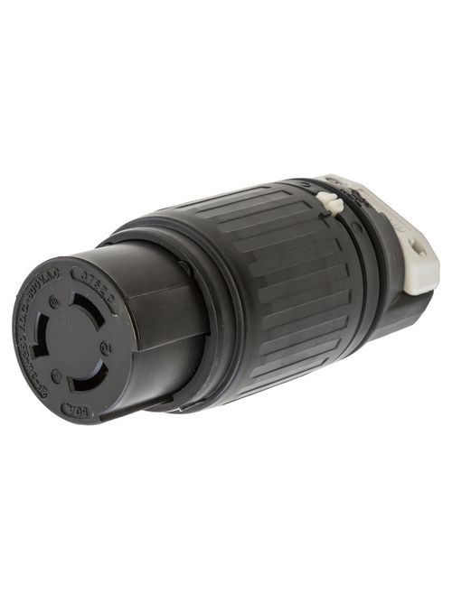 Hubbell Wiring Devices HBL3762C 50 Amp 600 VAC/250 VDC 2-Pole 3-Wire Nylon Locking Connector Hubbell Wiring Devices HBL3762C 50 Amp 600 VAC/250 VDC 2-Pole 3-Wire Nylon Locking Connector