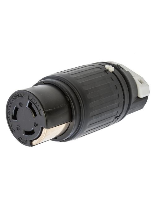 Hubbell Wiring Devices HBL3764C 50 Amp 600 VAC/250 VDC 3-Pole 4-Wire Nylon Locking Connector Hubbell Wiring Devices HBL3764C 50 Amp 600 VAC/250 VDC 3-Pole 4-Wire Nylon Locking Connector