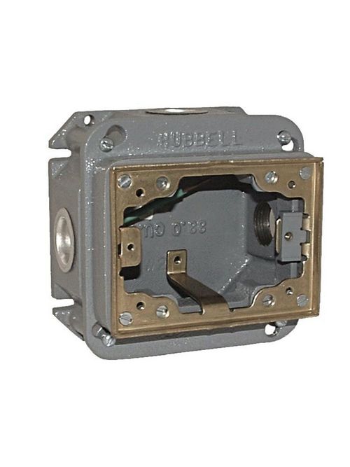 Product image for Raco 6264 1-Gang Adjustable Rectangular Floor Box for Concrete Pour