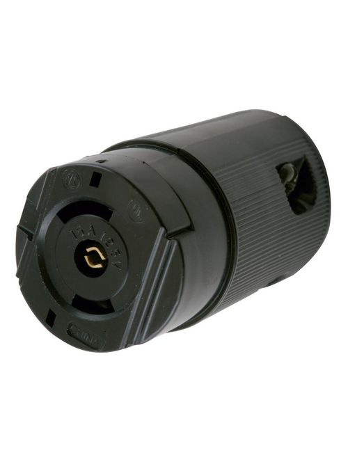 Hubbell Wiring Devices HBL7593V 15 Amp 125 Volt 2-Pole 3-Wire NEMA ML-2R Black Locking Connector Body Hubbell Wiring Devices HBL7593V 15 Amp 125 Volt 2-Pole 3-Wire NEMA ML-2R Black Locking Connector Body