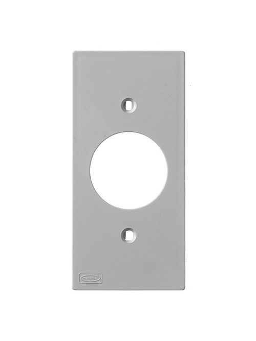 Hubbell Wiring Devices KP7GY 1-Gang Gray Din Rail Utility Box Plate Hubbell Wiring Devices KP7GY 1-Gang Gray Din Rail Utility Box Plate